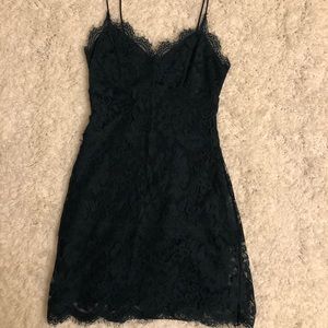 Topshop green lace dress. Uk 6, Us 4.